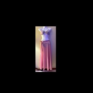 2pc swimsuit bikini with sarong wrap